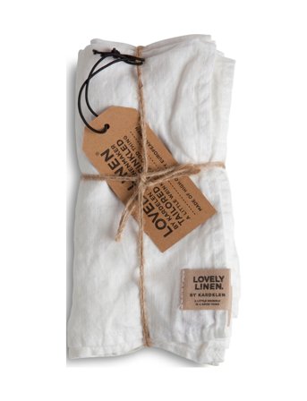 Lovely Linen Misty Napkin - White - 42X42CM