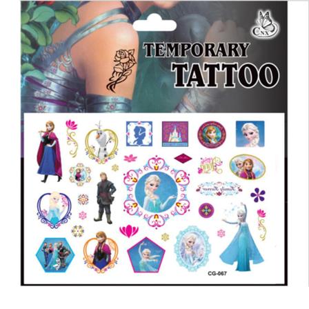 Frozen Tatueringar - 20st - Barntatueringar - Elsa, Anna, Frost Multicolor Cg-067