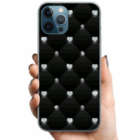 Apple Iphone 12 Pro Tpu Mobilskal Bling Heart