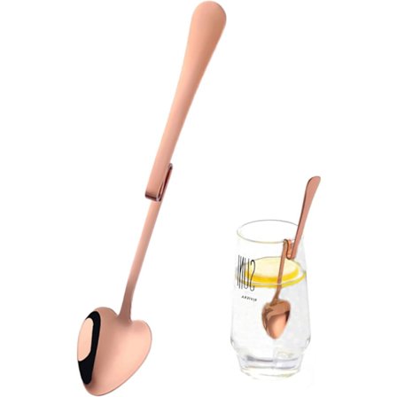 Hengende koppskje, honningskje ‎Rustfritt stål teskje kaffeskje hjerteskje suppe skje mote dessert hengende koppskje