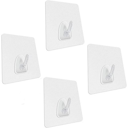 Sæt af 4 - Nanoteknologi Hængekrog - Klæber Stærkere End Sugkopper