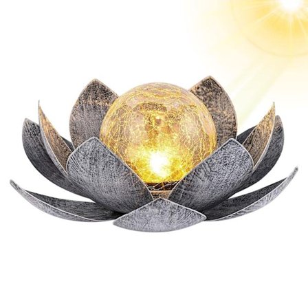 Utomhus LED Lotusblomma-Önskebrunn Ljus-Lysande Flytande Vattenliljor-Pool Trädgård Bröllopsdekor