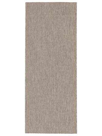 Dywan Wewnętrzny I Zewnętrzny Jednobarwny Możliwość Prania Mały Cameron - Brunatny 80X200 W Stylu Skandynawskim