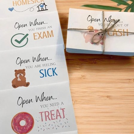 Åpne når konvolutter Piggy Åpne konvolutter Sett Konvoluttdekorasjon