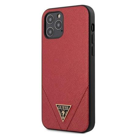 Guess iPhone 12 Pro Max -kuori Saffiano punainen Red