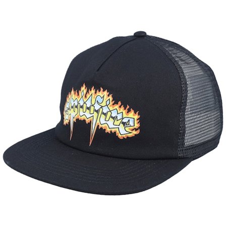 Spitfire - Black unconstructed Czapka Z Daszkiem - Chrome Venom Black Snapback @ Hatstore