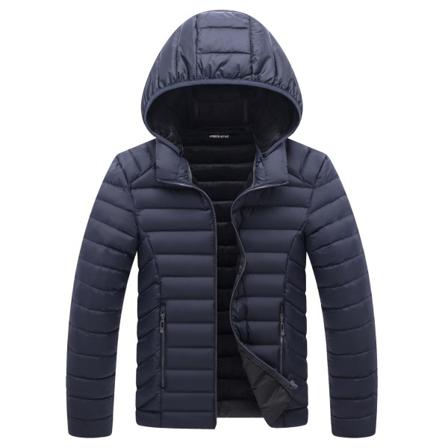 2022 ny stil dunjacka för män Pufferdunjacka Varm marinblå XXL