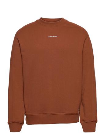 Micro Branding Crew Neck Brown Calvin Klein Jeans