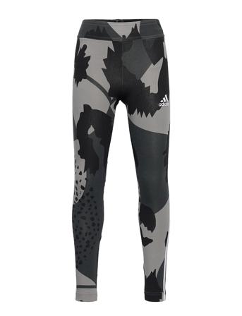 Future Icons Cotton 3-Stripes Allover-Print Tights W Grey Adidas Performance