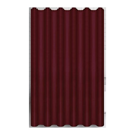 Ett stykke sett (vinrød, 180 x 180 cm) ingen hull dusjforheng