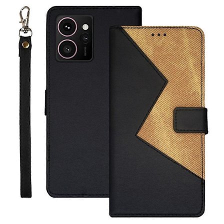 IDEWEI For HMD Skyline Etui med kortspor, fargesammenføyning i skinn - Grønn