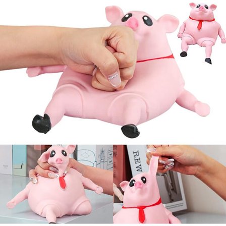 Gris Anti Stress Legetøj, Gris Klem Legetøj, Kreativ Afspænding Gris