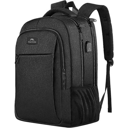 Bærbar Laptop Ryggsekk, Forretnings Anti-tyveri Slank Holdbar Laptop Ryggsekk med USB-ladeport, Vanntett College Skole Dataveske Gaver for