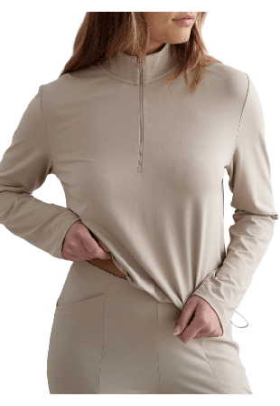 aim'n Essence Half Zip Träningskläder Dam Beige L