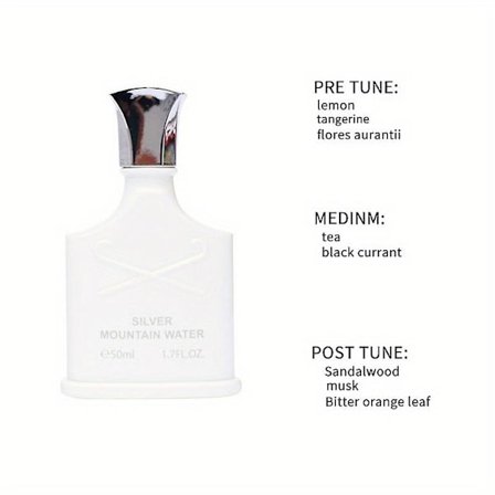 -Silver Mountain Spring : Forfriskende fruktig duft for menn - Perfekt for dating, fester og gaver!