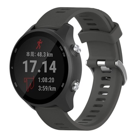 Garmin Forerunner 245 klockarmband i silikon - Grå