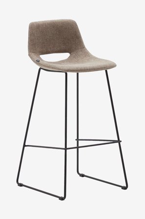 Kave Home - Barstol - zahara 2-pakning - Brun - Barstoler & -krakker - Fra Homeroom