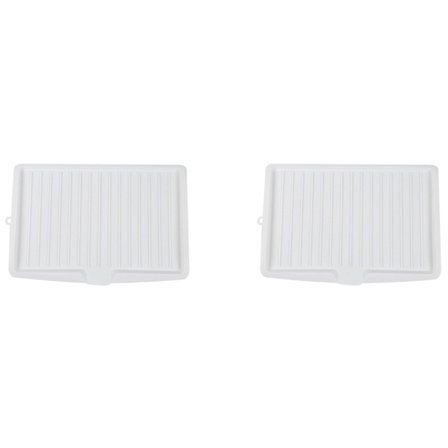 2X Plast Kjøkkenutstyr Avrenningsbrett Dryppbrett Kjøkkenutstyr Stativ Kjøkkenvask Stativ Stor Hvit