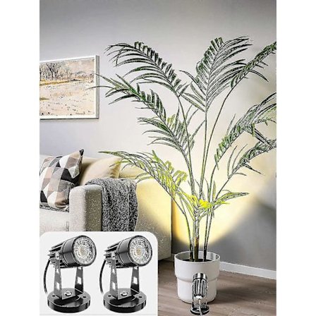 Laadukkaat LED-spottivalot 5w Uplight Sisäspottivalaisin yhteensopiva kasvien kanssa, 3 värilämpötilatilaa Maisemavalo 2 kpl