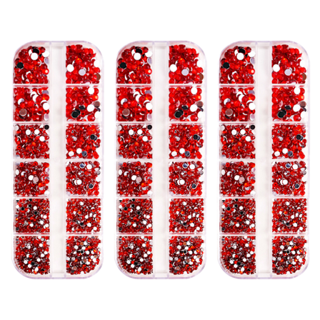 Kristall Nail Art Blandade Flatbacks Rhinestones