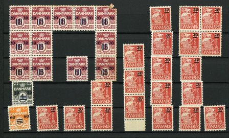 Færøerne - Samling på 1 indstikskort - Postfrisk/ubrugt