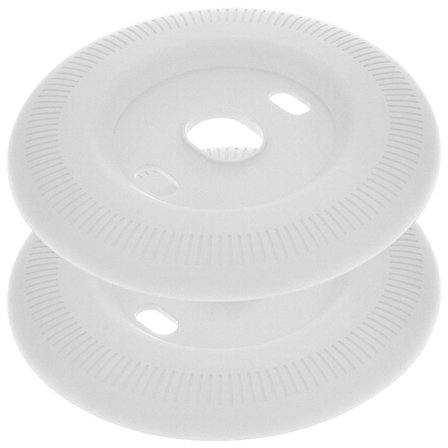 Termostat Vægplader Til Nest Brugere Hvid Silikone Firkantet Form Boligindretning 2 stk