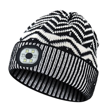 Lommelykt Lue Lue Lys Opp Hodelykt Dame Skilue Slouchy Lue