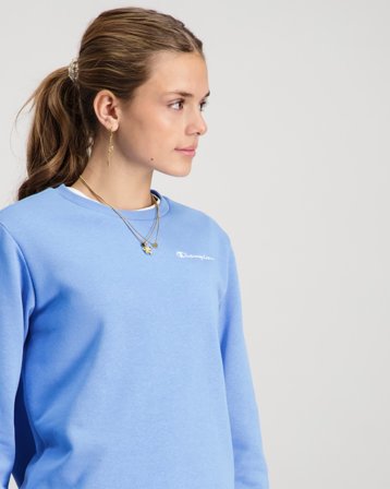 Champion Crewneck Sweatshirt Blau Pullover Mädchen - Kids Brand Store