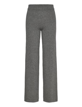 Davida Cashmere Wide Pants - Grey - S