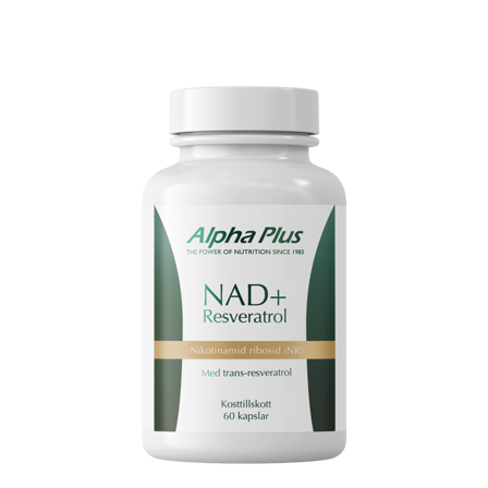 Alpha Plus NAD+ Resveratrol 60 kapsler