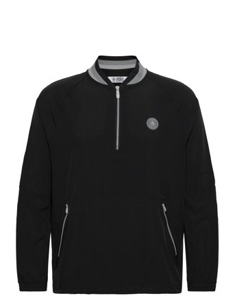 Original Penguin Golf Ls 1/4 Zip Lightweigt Windbreaker Svart