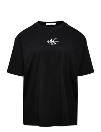 Plus Monologo Boyfriend Tee T-shirts & Tops Long-sleeved Svart Calvin Klein Jeans
