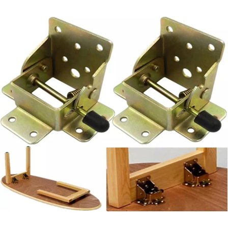 (1 par)90 graders selvstendig låsende sammenleggbart bordben forlengelse Folda