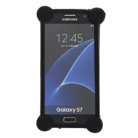 Samsung Galaxy S2 I9100G stötabsorberande silikonbumper i svart kvalitet av PH26