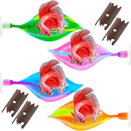 4 stk Betta Bed Blad Hengekøye Silikon Fiske Hvileblad