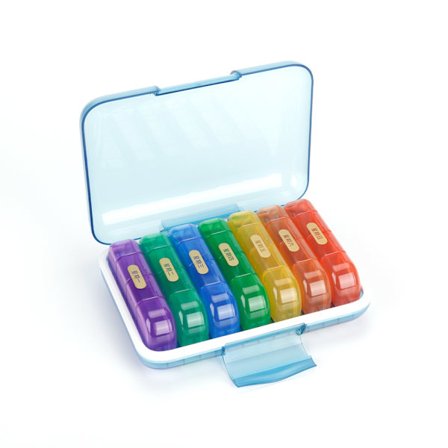 Veckovis Månatlig Pill Organizer Dispenser Box Medicin Tabletter Hållare Case Rese Organizer Box