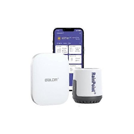 RAINPOINT Trådløs Wi-Fi Digital Regnmåler, 2,4 GHz Wi-Fi kun