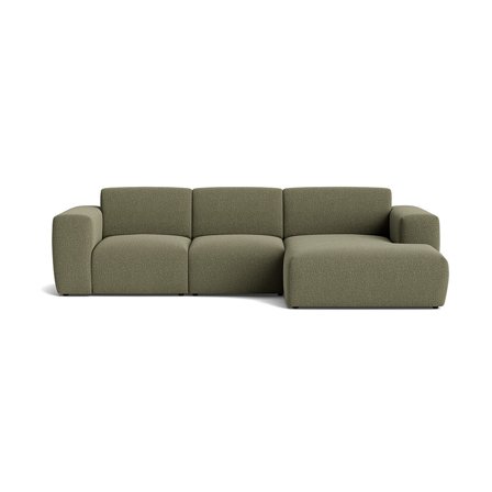 Aurelia chaiselong sofa, højrevendt - Nordic Grøn - 295x160x78 - Sofa, chaiselong
