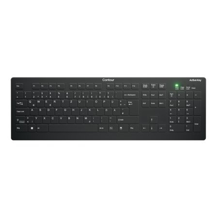 Contour Design AK-C8112 MEDICAL KEYBOARD WL BLACK WRLS