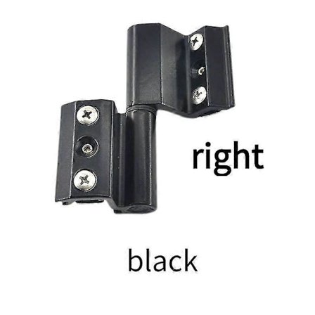 Dør- og vindueshængsel i aluminiumslegering Brudt bro termisk isolering vindueshængsel Glasdør hardware hængsel sort