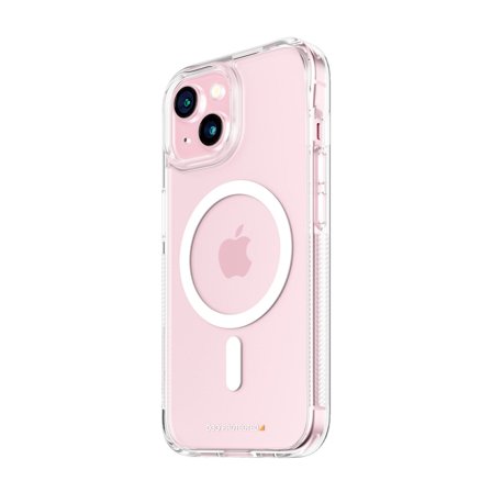PanzerGlass HardCase Transparent w. White MagSafe & D3O iPhone 15