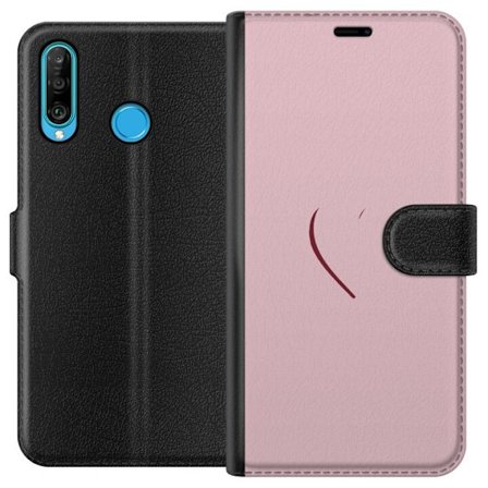 Kompatibelt Plånboksfodral till Huawei Huawei P30 lite SoftPinkLove