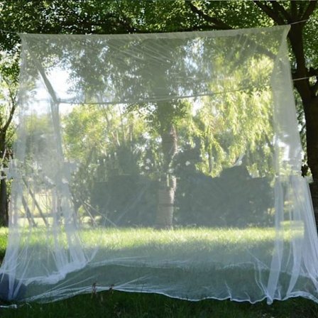 Myggenet til seng, 200x200x180cm Universal firkantet myggenet Camping myggenet, Himmel myggenet