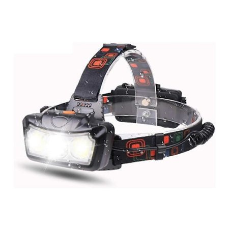 Ultraljusstark LED-pannlampa 500 Lumen Strålkastare 4 Lägen Pannlampa Ficklampa Pannlampa Superljusstark Vattentät Pannlampa Pannlampa (Svart)