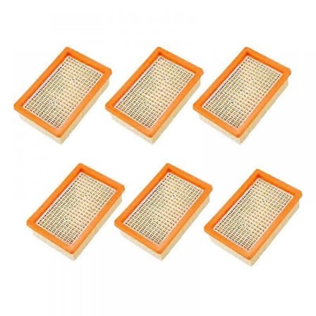 6-pack Filter Kompatibel med Karcher Mv4 Mv5 Mv6 Wd4 Wd5 Wd6 Dammsugare, Ersättningsdelar Lever Filter