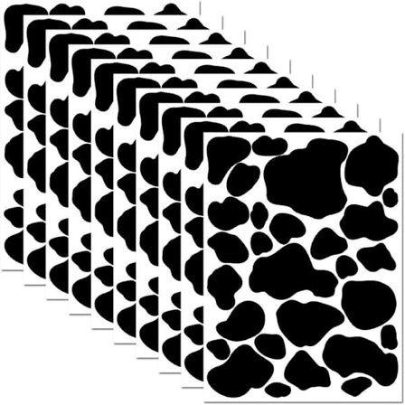 280 st klistermärken med komönster | Komönsterdekaler för vägg, bilar, koppar | Svart vinyl komönster klistermärke för vägg, komönster