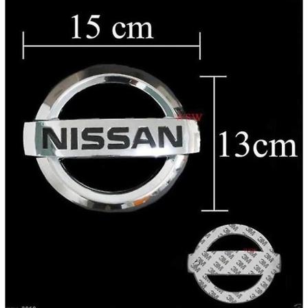 Nissan Badge Krom 15cm X 13cm Bagklap