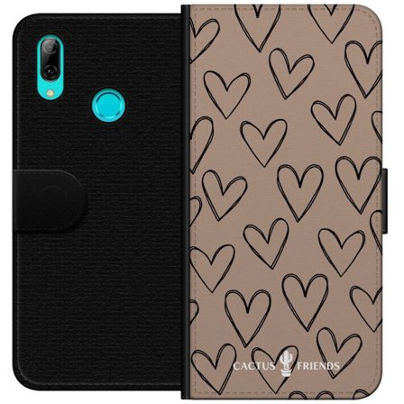 Yhteensopiva Lompakkokotelo Huawei Huawei P smart 2019 Cactus and Friends - Earthy Sketch Hearts