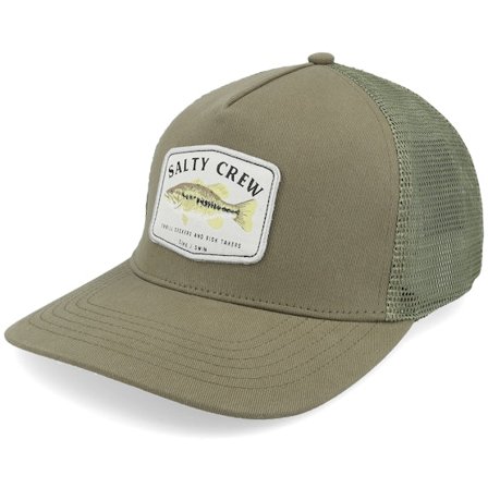 Salty Crew - Grønn trucker Caps - Bigmouth Oil Green Trucker @ Hatstore