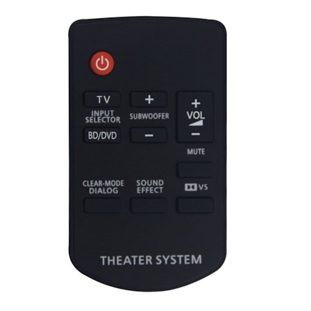 N2QAYC000027 Erstatningsfjernbetjening til Panasonic Audio Theater System N2QAYC000027 SC-HTB10 SC-HTB500